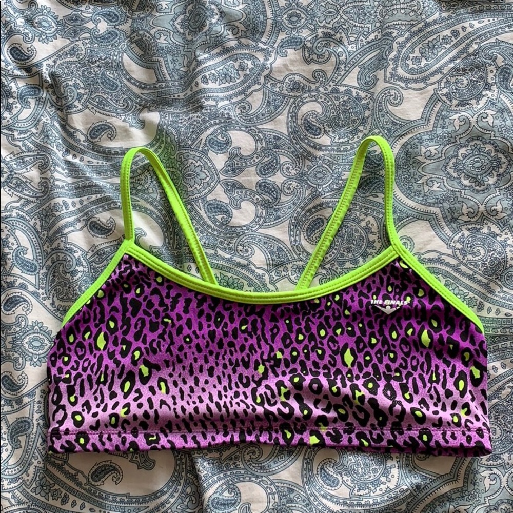 Cheetah print bikini top